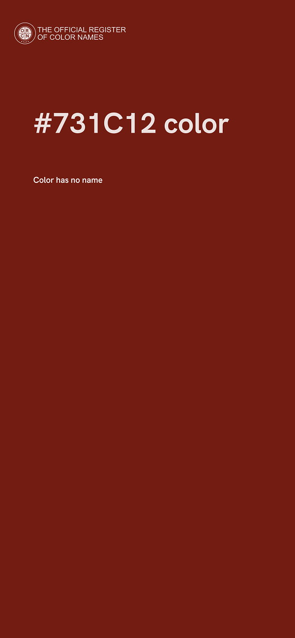 #731C12 color image