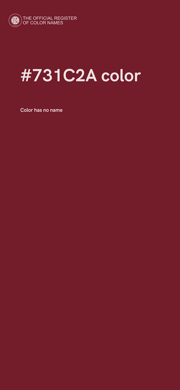 #731C2A color image