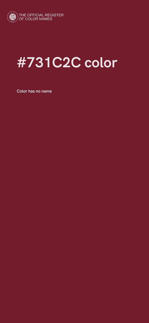 #731C2C color image