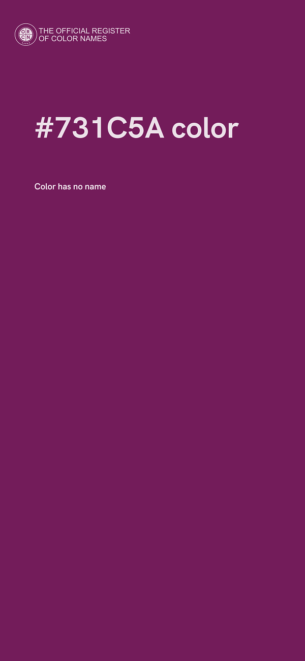 #731C5A color image