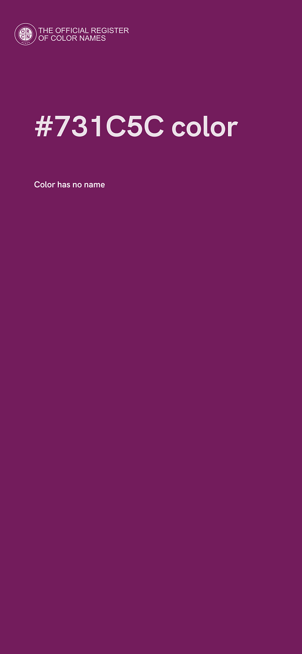 #731C5C color image