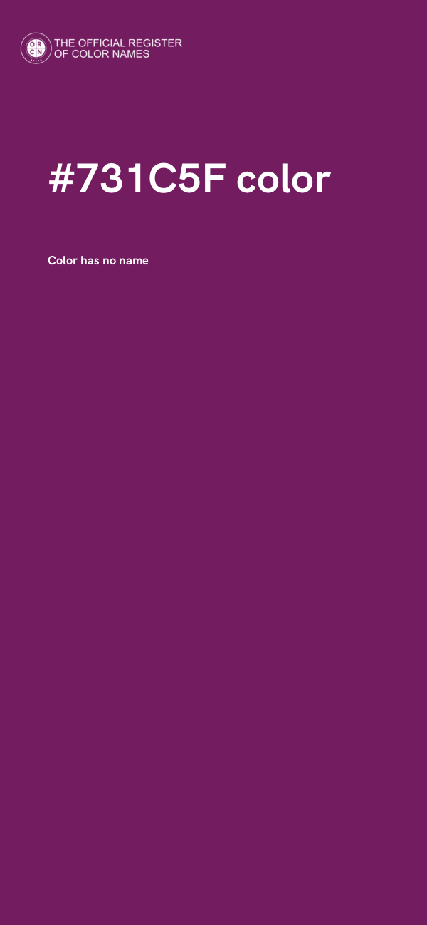 #731C5F color image
