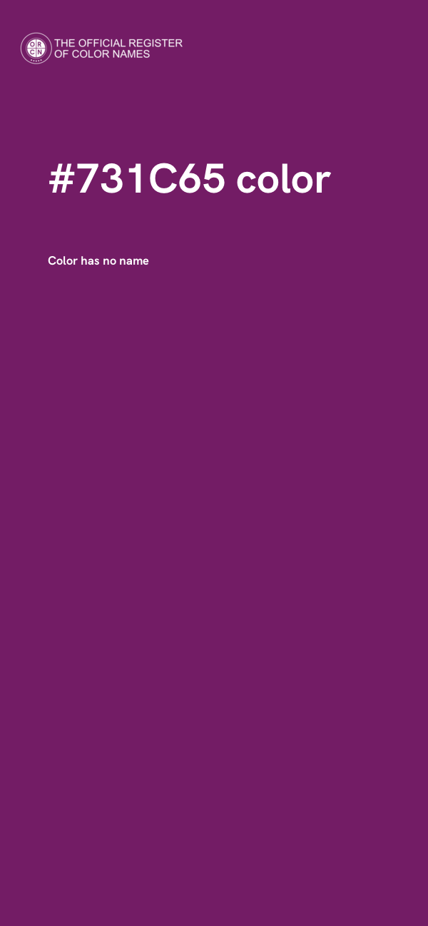 #731C65 color image