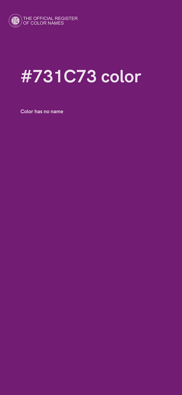 #731C73 color image