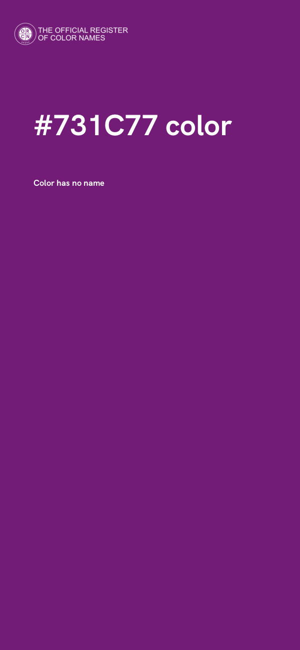 #731C77 color image
