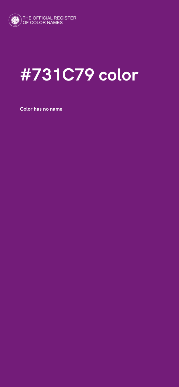 #731C79 color image