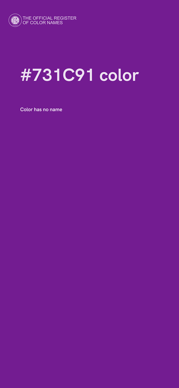 #731C91 color image