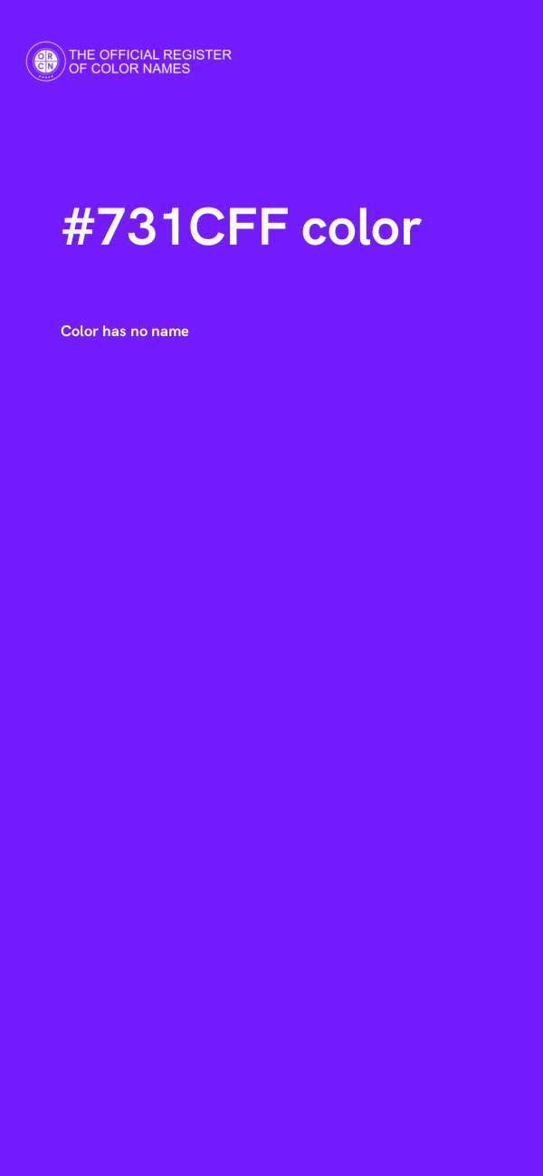 #731CFF color image
