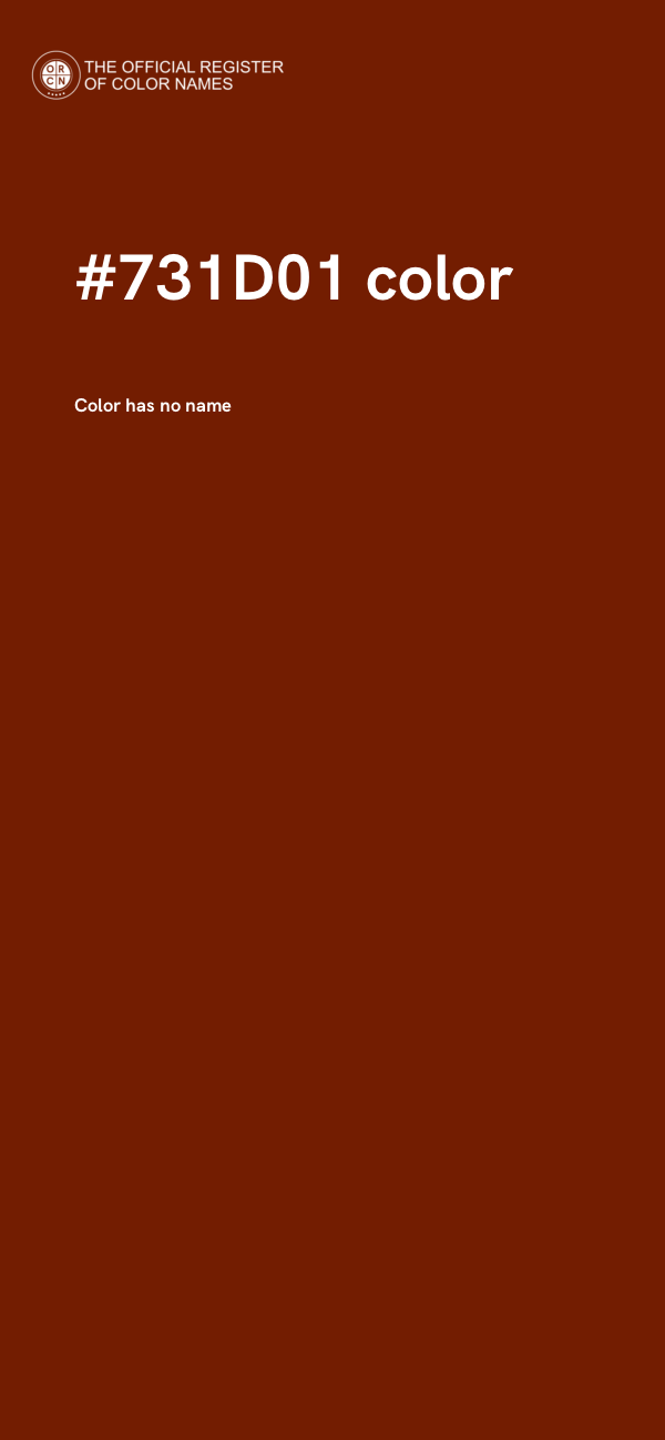 #731D01 color image