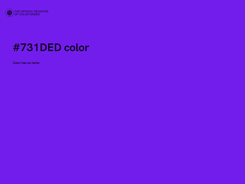 #731DED color image