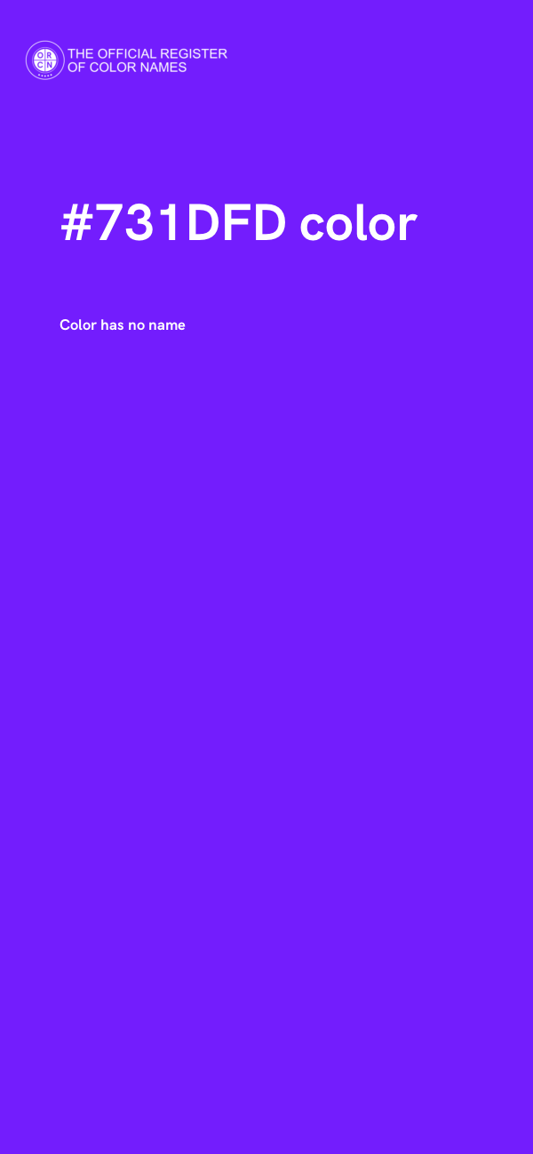 #731DFD color image