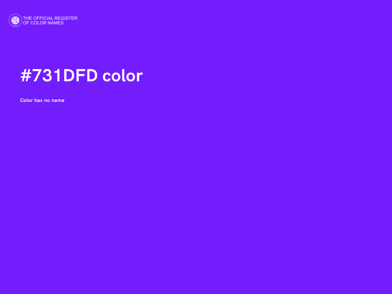 #731DFD color image