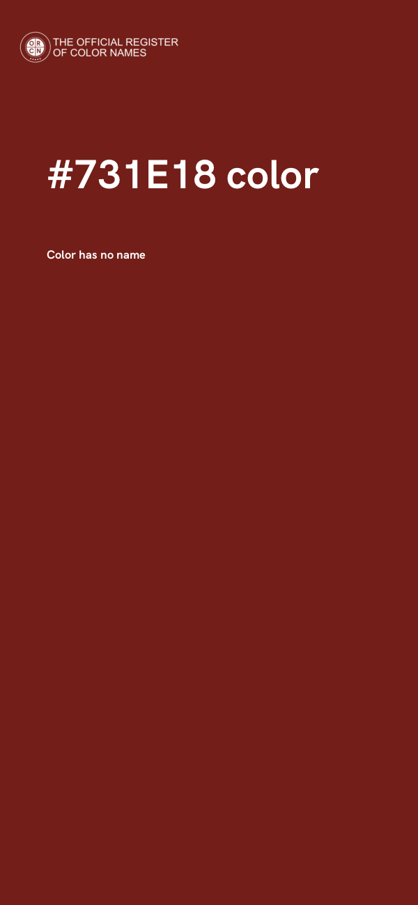 #731E18 color image