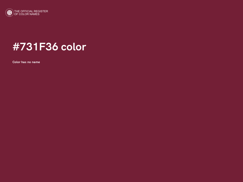 #731F36 color image