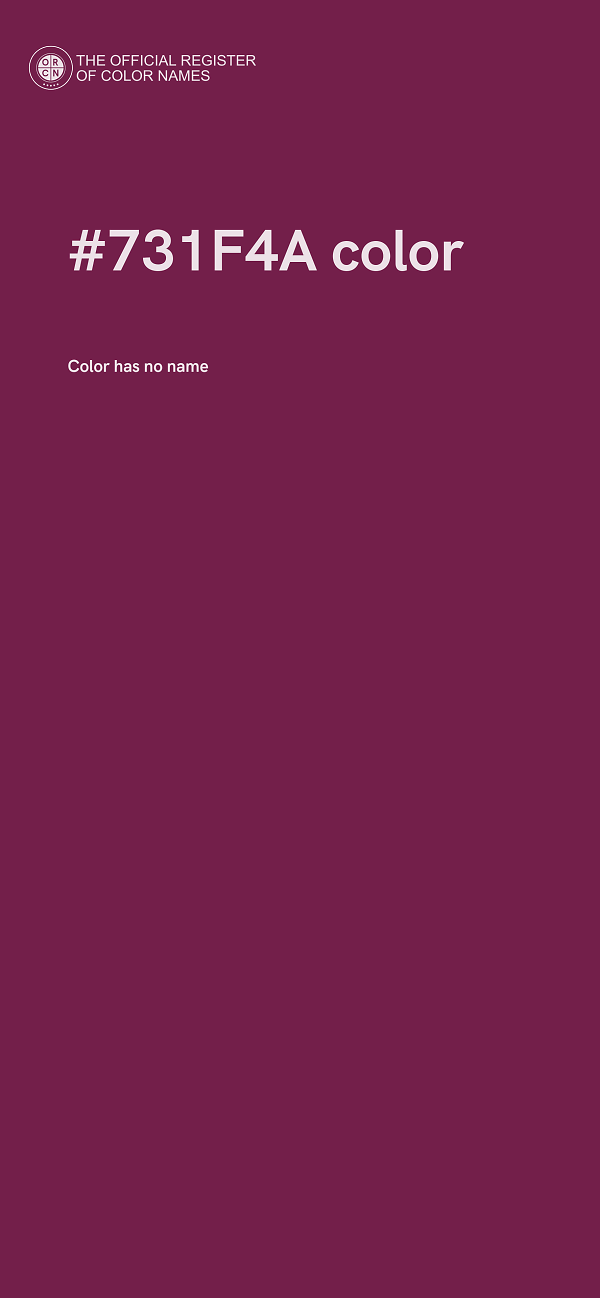 #731F4A color image