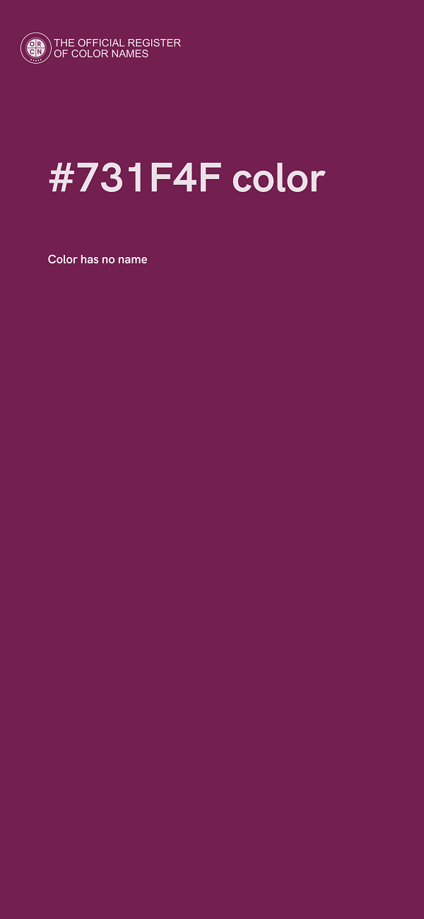 #731F4F color image