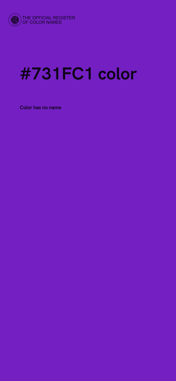 #731FC1 color image