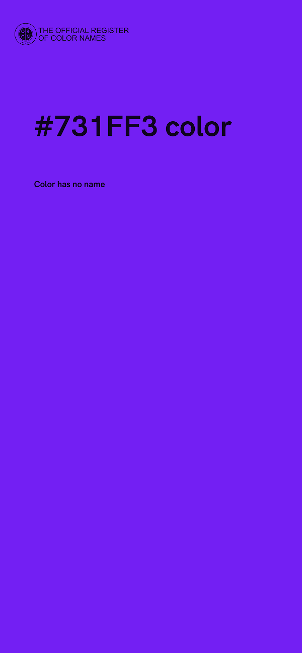 #731FF3 color image