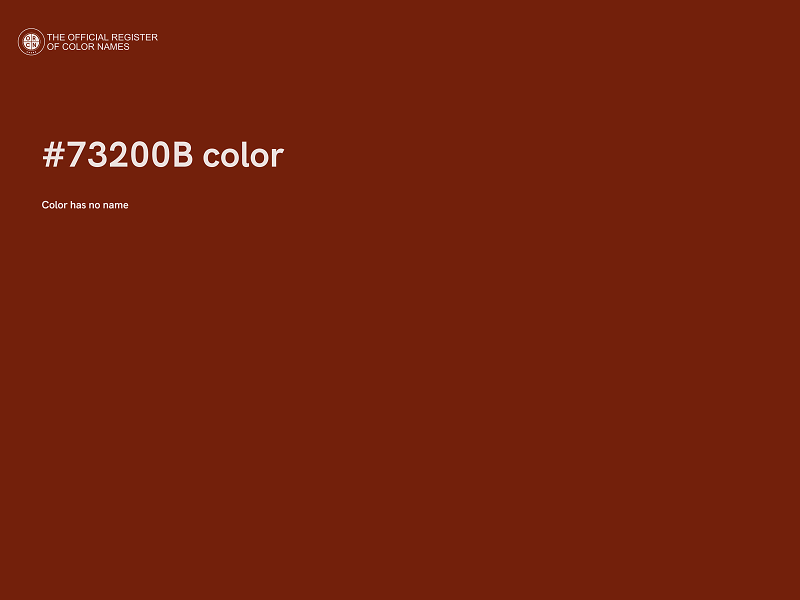 #73200B color image