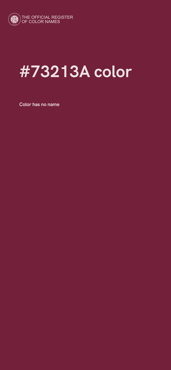 #73213A color image
