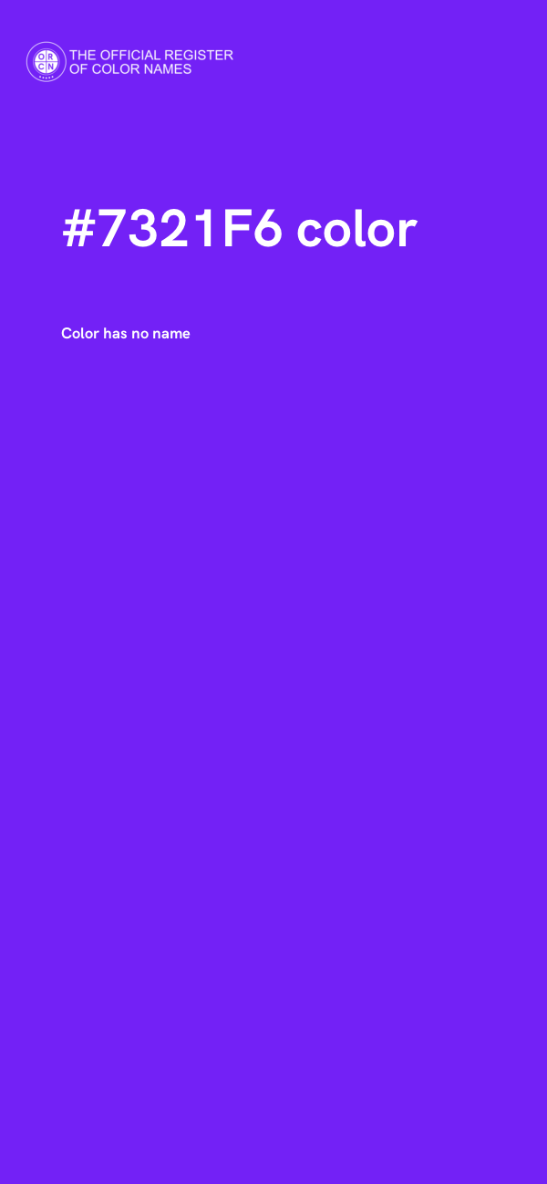 #7321F6 color image