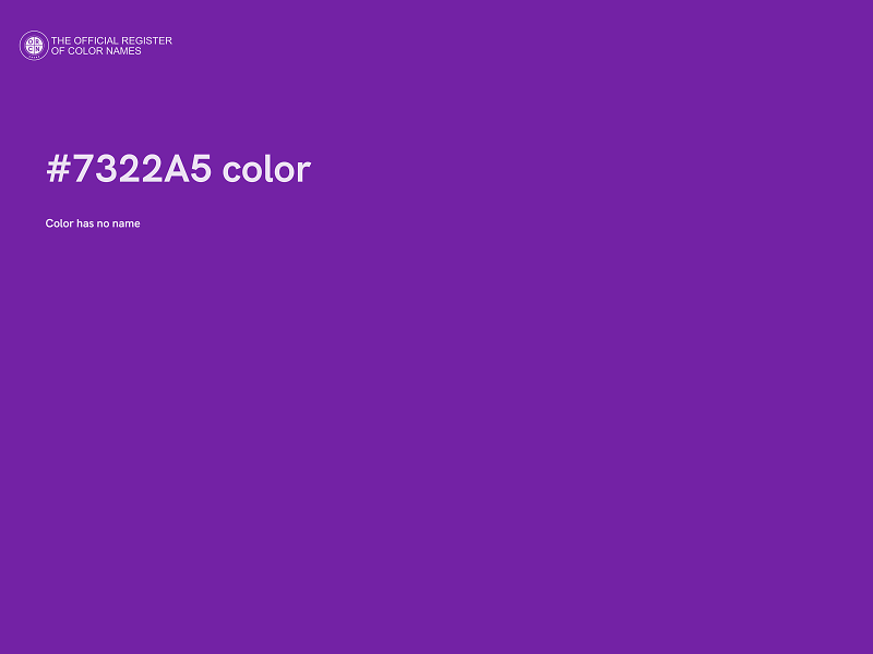 #7322A5 color image