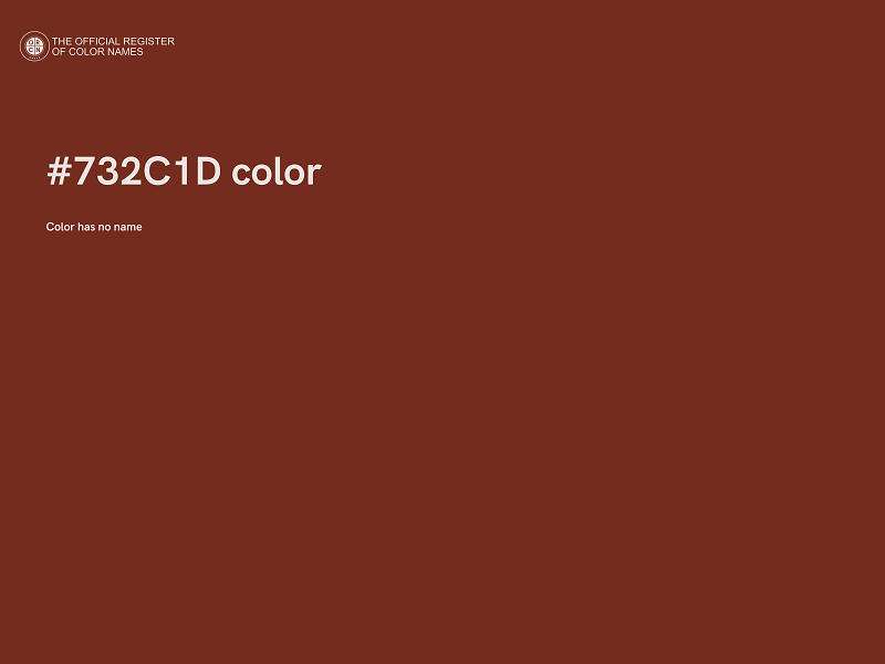 #732C1D color image