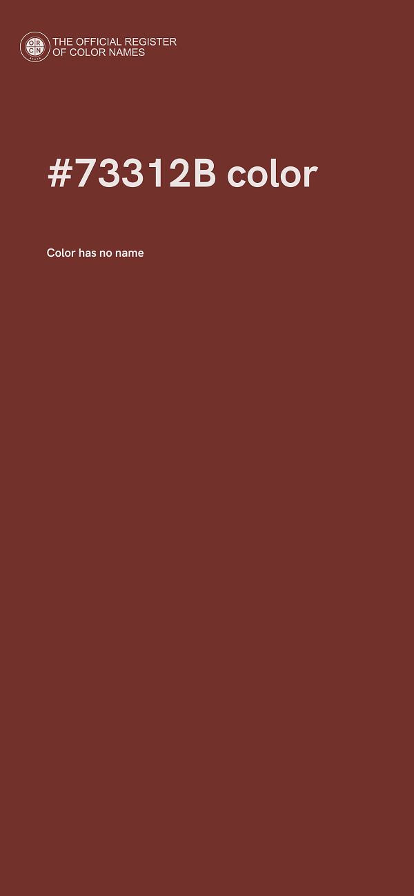 #73312B color image