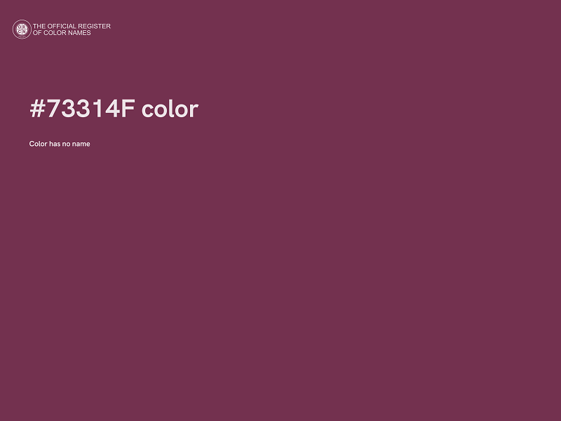 #73314F color image