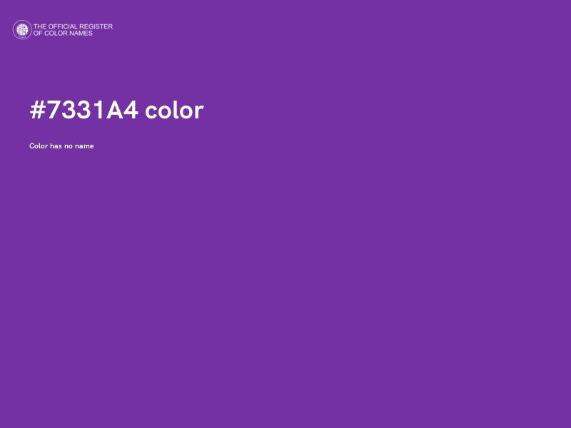 #7331A4 color image