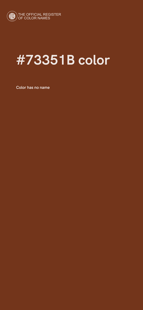 #73351B color image