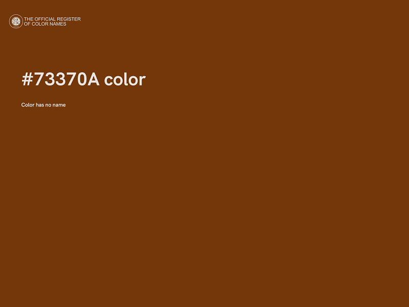 #73370A color image