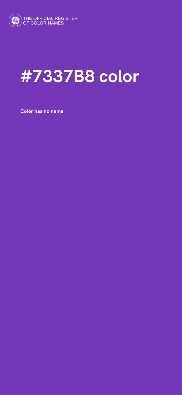 #7337B8 color image