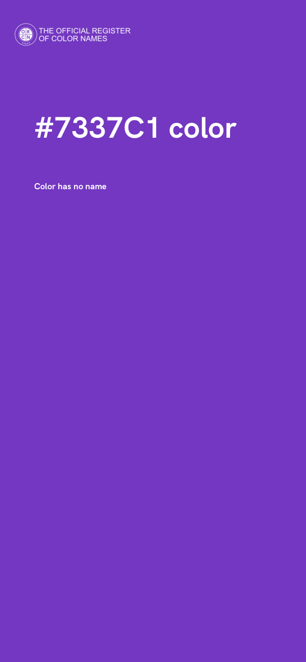 #7337C1 color image