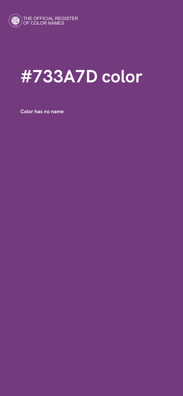 #733A7D color image