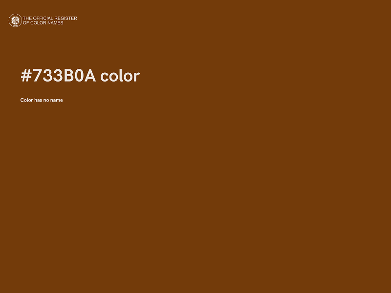 #733B0A color image