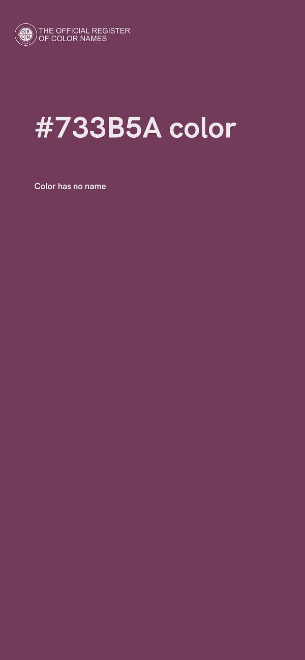 #733B5A color image