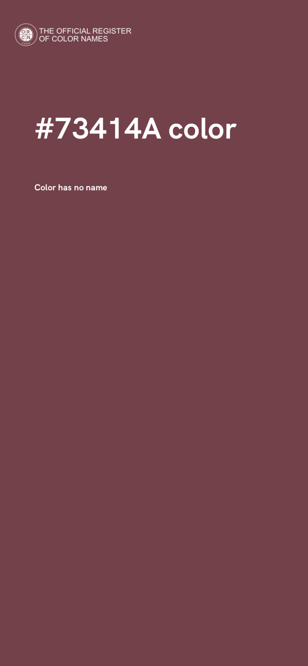 #73414A color image
