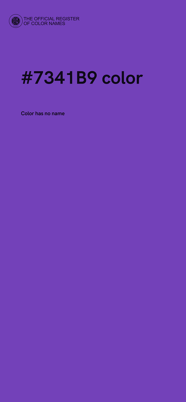 #7341B9 color image