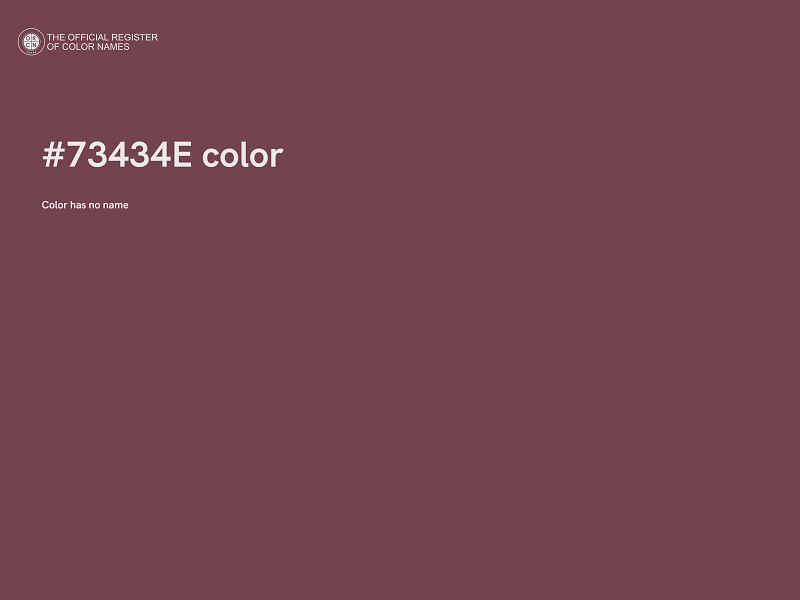 #73434E color image