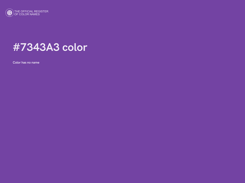 #7343A3 color image