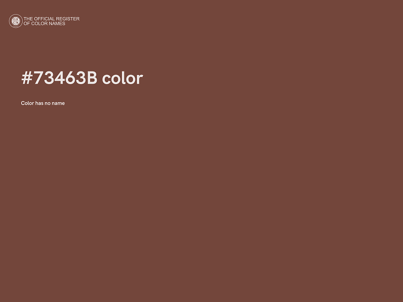 #73463B color image