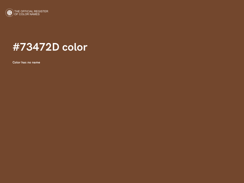 #73472D color image