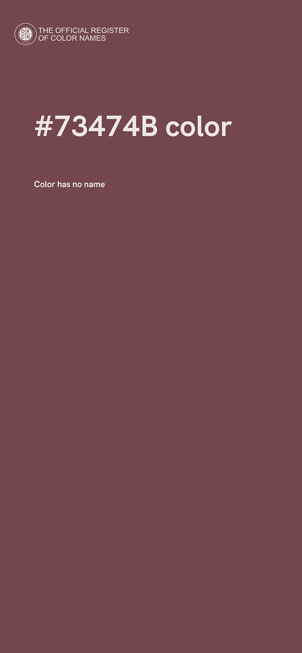 #73474B color image