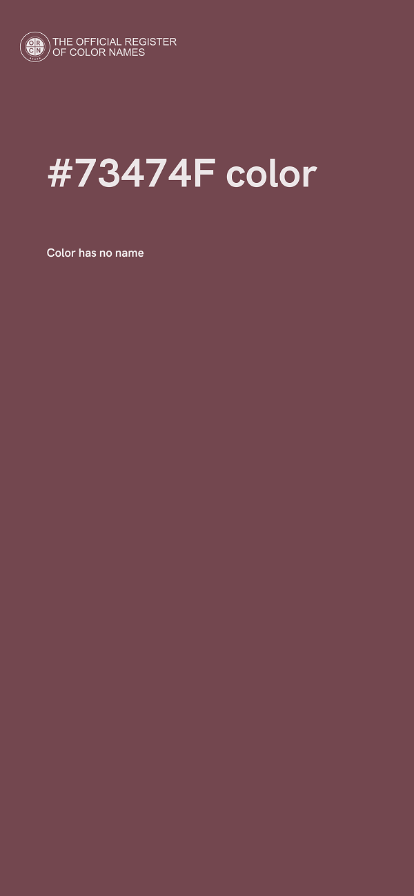 #73474F color image
