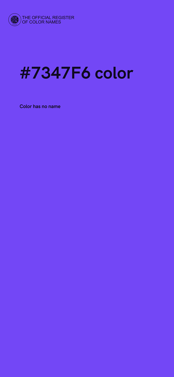 #7347F6 color image