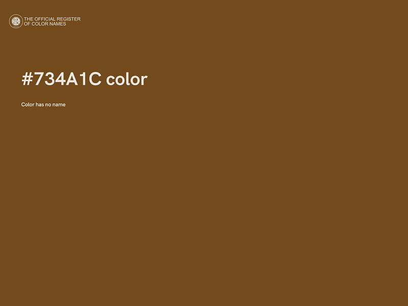 #734A1C color image