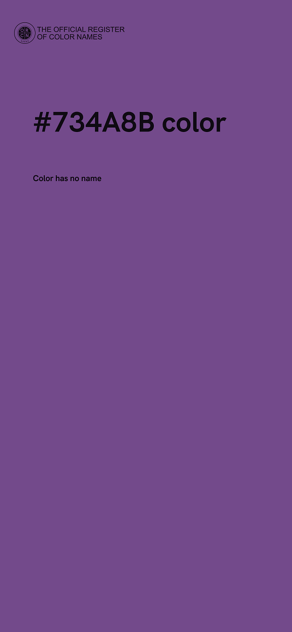 #734A8B color image