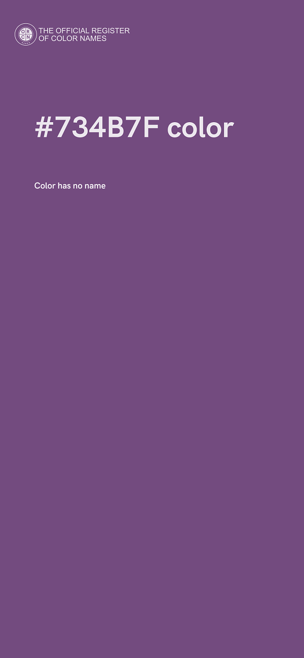 #734B7F color image