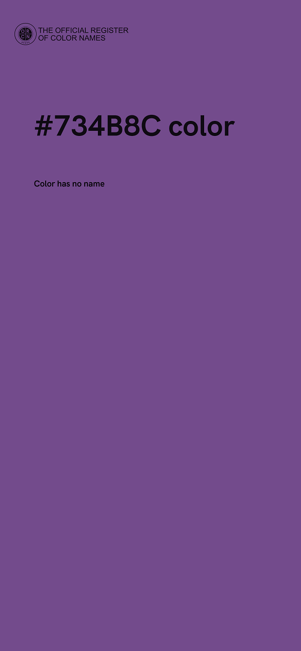 #734B8C color image